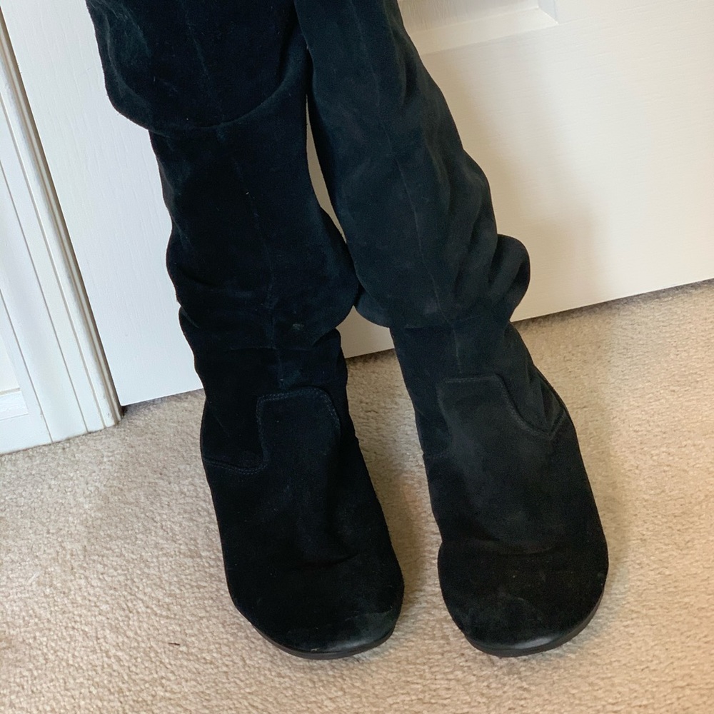 Steve Madden Suede Slouchy Boots - Picture 2 of 6
